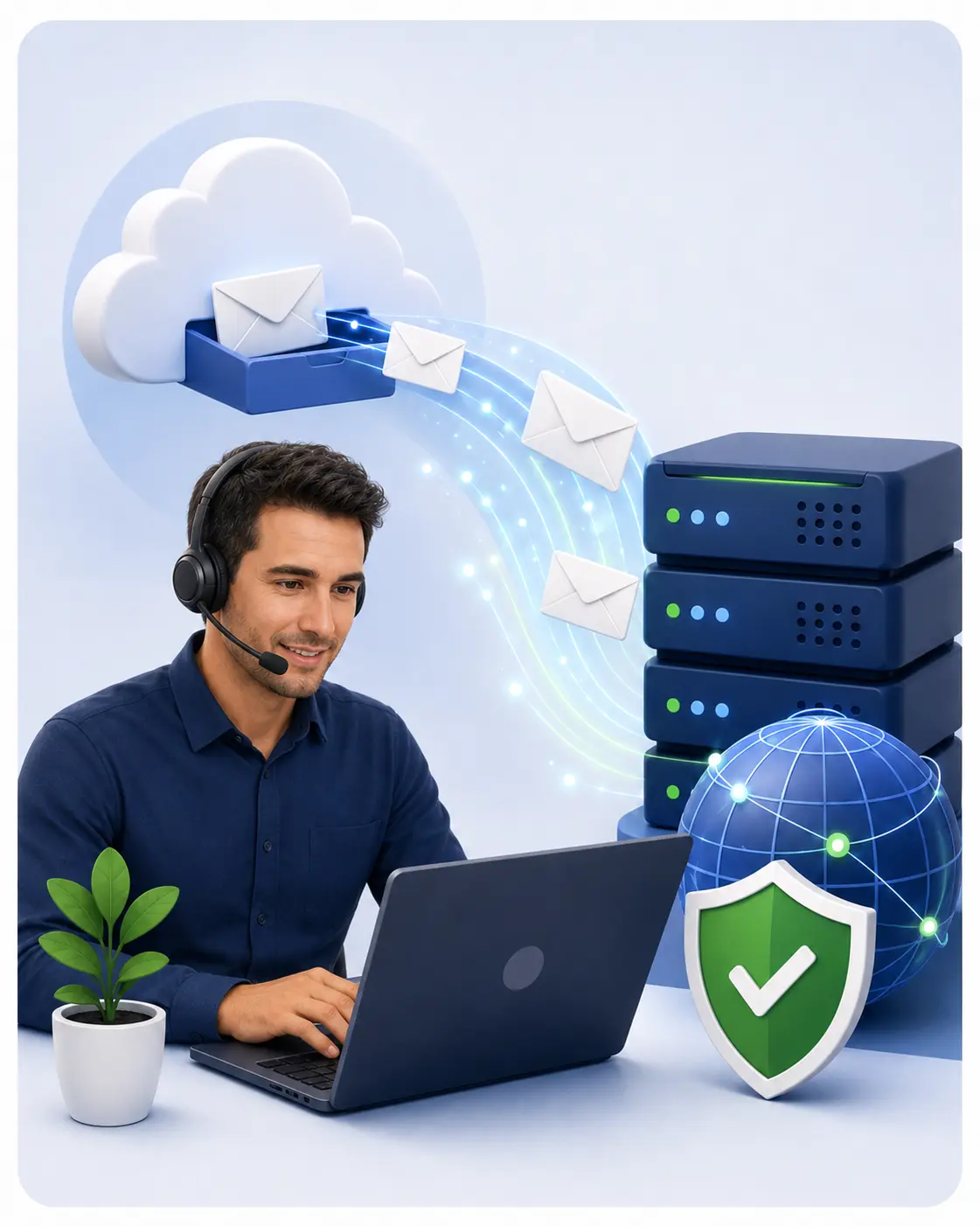 Enterprise-grade business email security, encryption, and authentication architecture