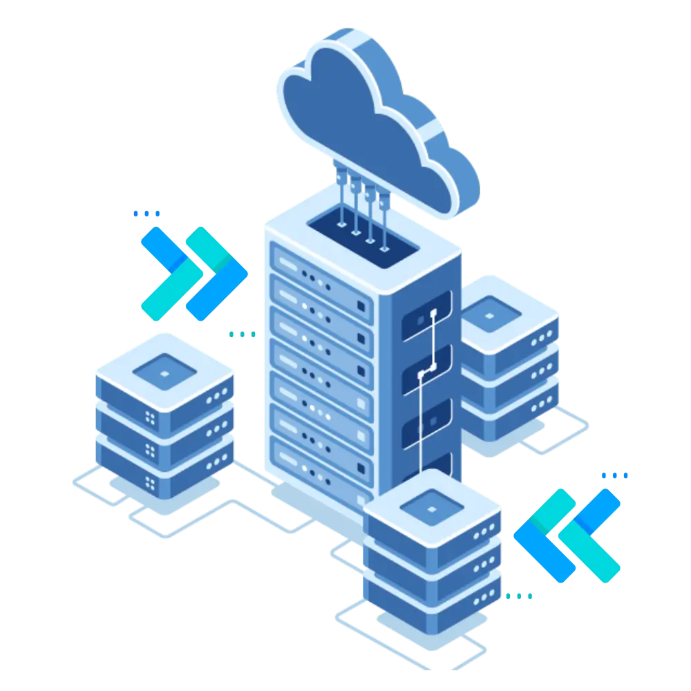 Zero-friction vertical scaling and seamless WordPress migration process graphic