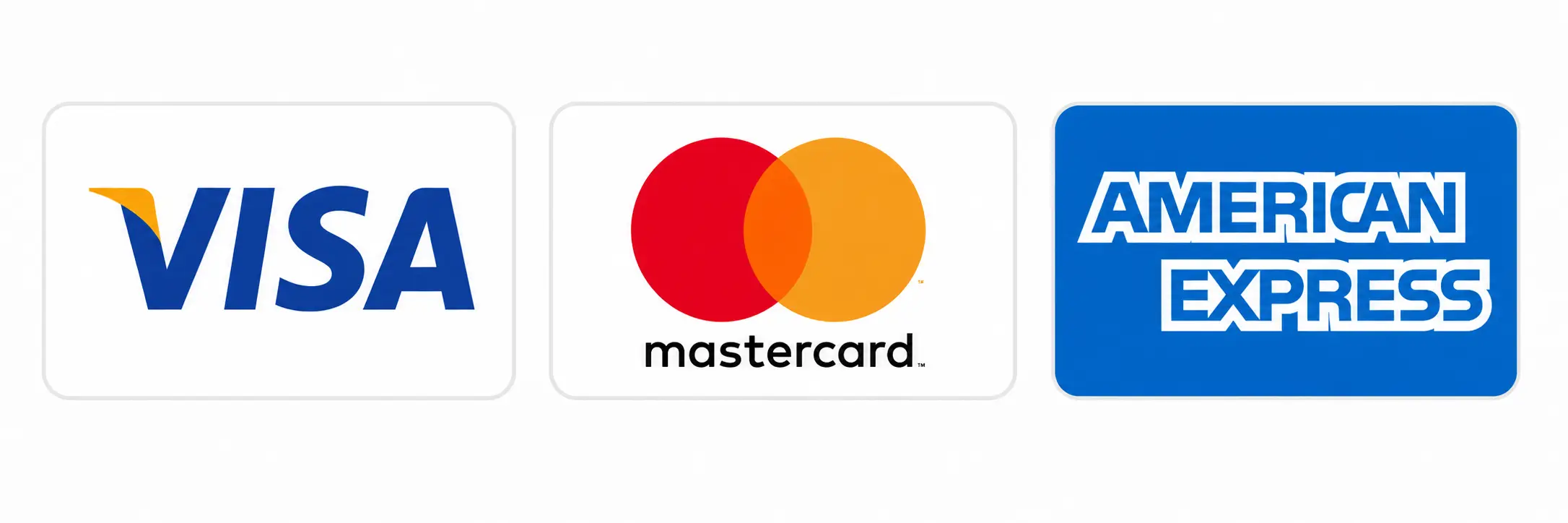 Visa Mastercard American Express